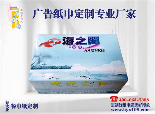 来宾海之阁广告盒装纸巾定制批发厂家-南宁好印象纸品厂